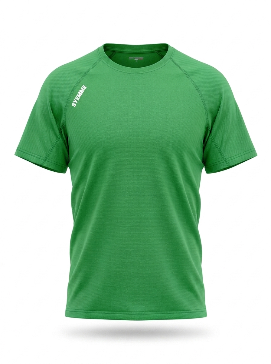 syemme t-shirt sportiva running poliestere uomo verde felce - foto 1