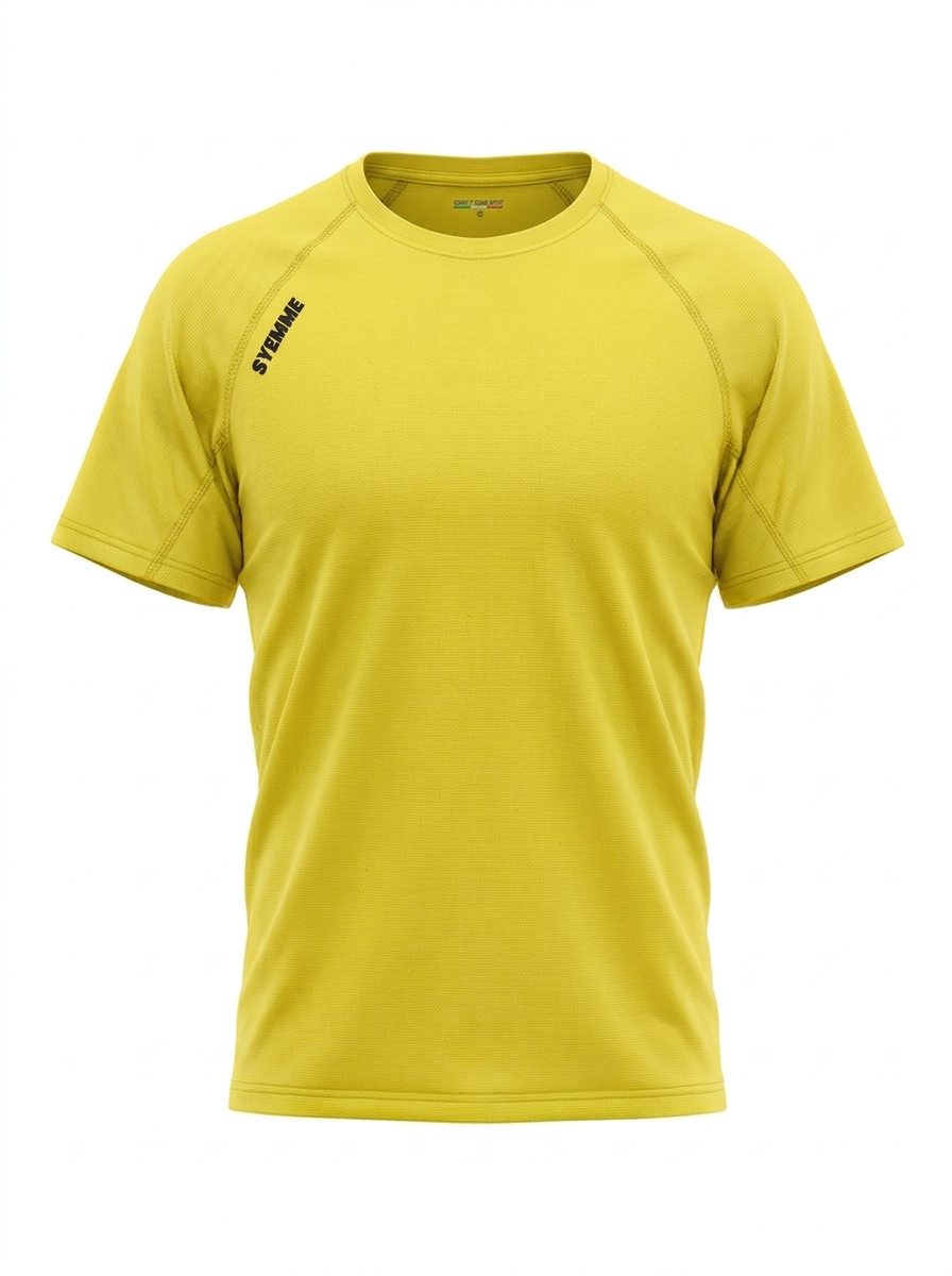 syemme t-shirt sportiva running poliestere uomo gialla - foto 1