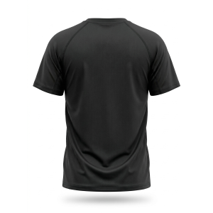 T-shirt sportiva running poliestere bambino nera