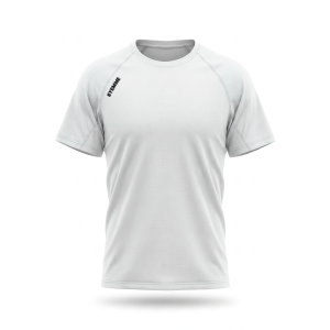 T-shirt sportiva running poliestere bambino bianca