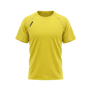 T-shirt sportiva running poliestere bambino gialla