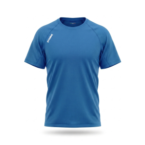 T-shirt sportiva running poliestere bambino royal