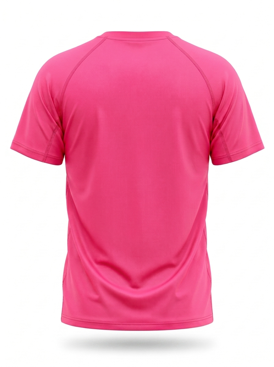 syemme t-shirt sportiva running poliestere uomo rosa fluo - foto 2