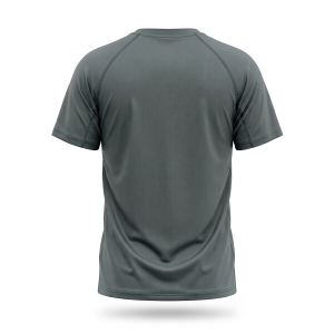 T-shirt sportiva running poliestere uomo verde militare