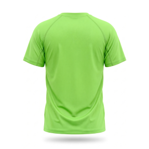 T-shirt sportiva running poliestere bambino verde fluo