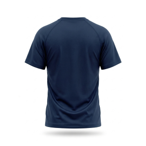 T-shirt sportiva running poliestere bambino blu navy