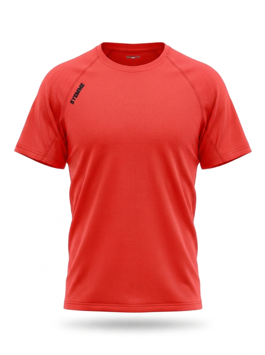 syemme t-shirt sportiva running poliestere uomo corallo fluo - foto 1