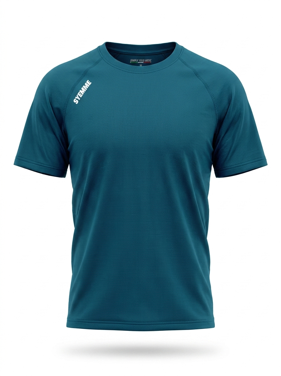 syemme t-shirt sportiva running poliestere uomo blu chiaro di luna - foto 1