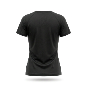 T-shirt sportiva running poliestere donna nera