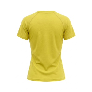 T-shirt sportiva running poliestere donna gialla