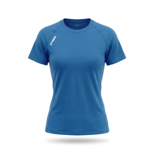 T-shirt sportiva running poliestere donna royal