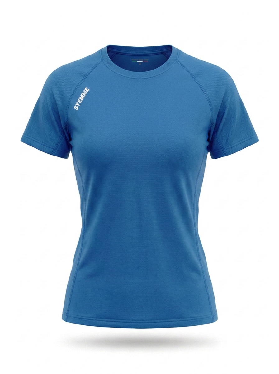 syemme t-shirt sportiva running poliestere donna royal - foto 1