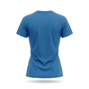 T-shirt sportiva running poliestere donna royal