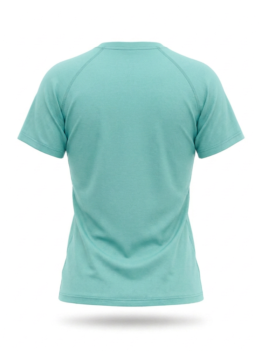 syemme t-shirt sportiva running poliestere donna celeste - foto 2