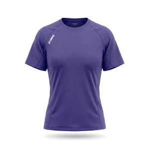 T-shirt sportiva running poliestere donna viola