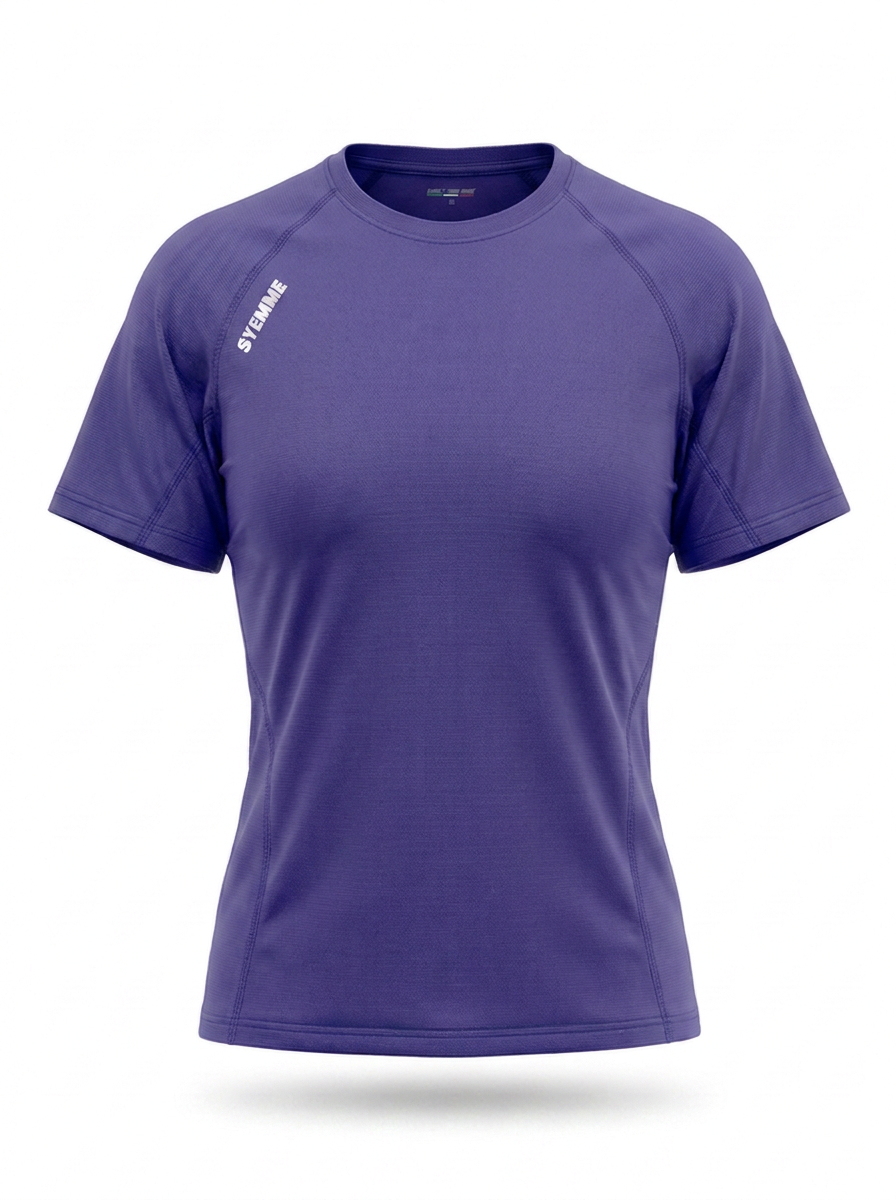 syemme t-shirt sportiva running poliestere donna viola - foto 1