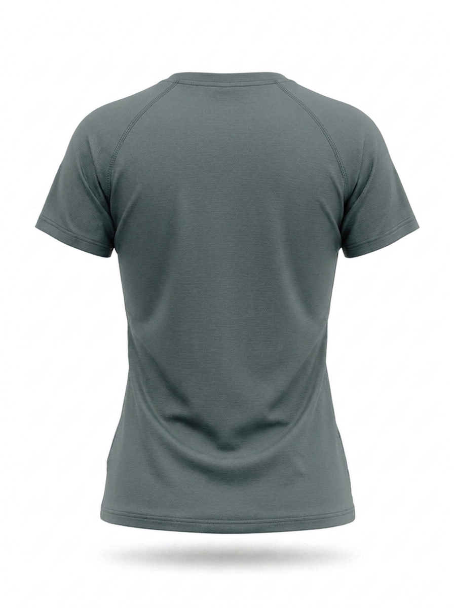 syemme t-shirt sportiva running poliestere donna verde militare - foto 2