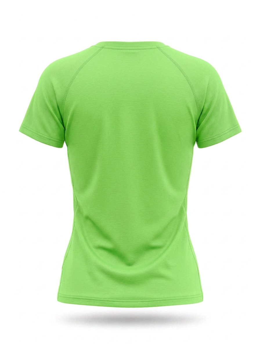 syemme t-shirt sportiva running poliestere donna verde fluo - foto 2
