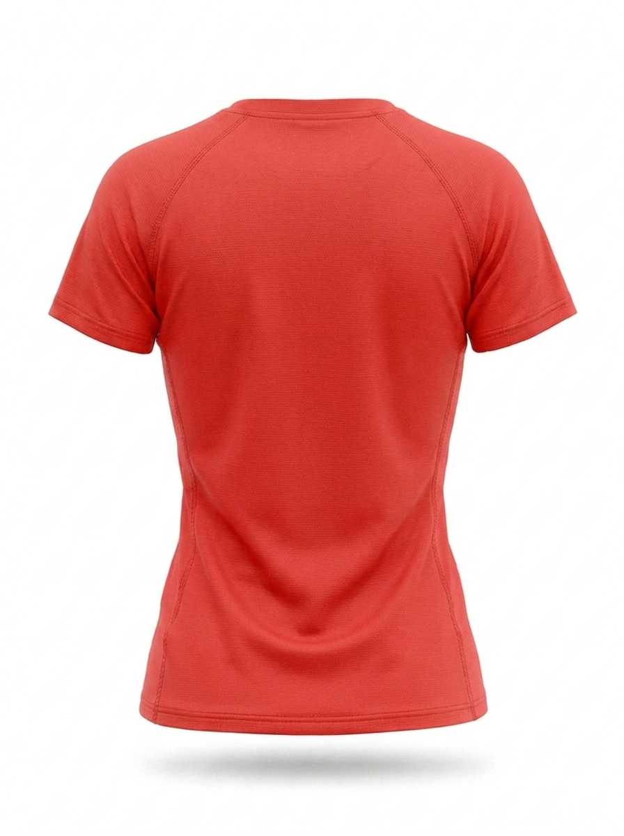 syemme t-shirt sportiva running poliestere donna corallo fluo - foto 2