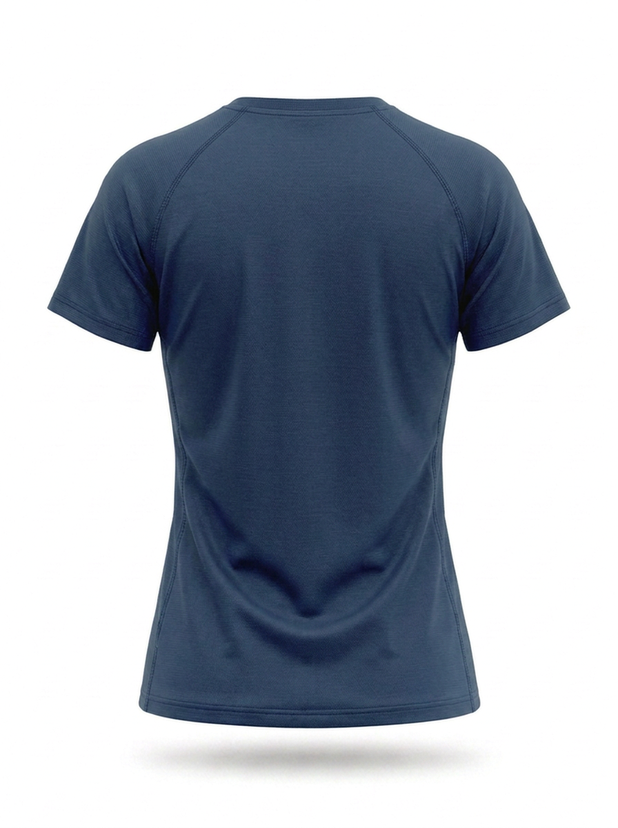 syemme t-shirt sportiva running poliestere donna blu navy - foto 2