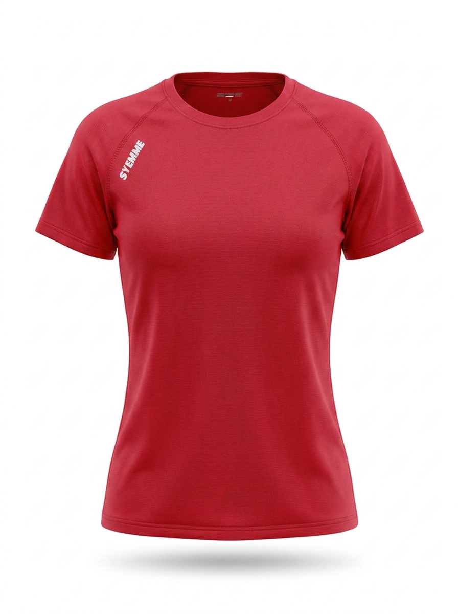 syemme t-shirt sportiva running poliestere donna rossa - foto 1