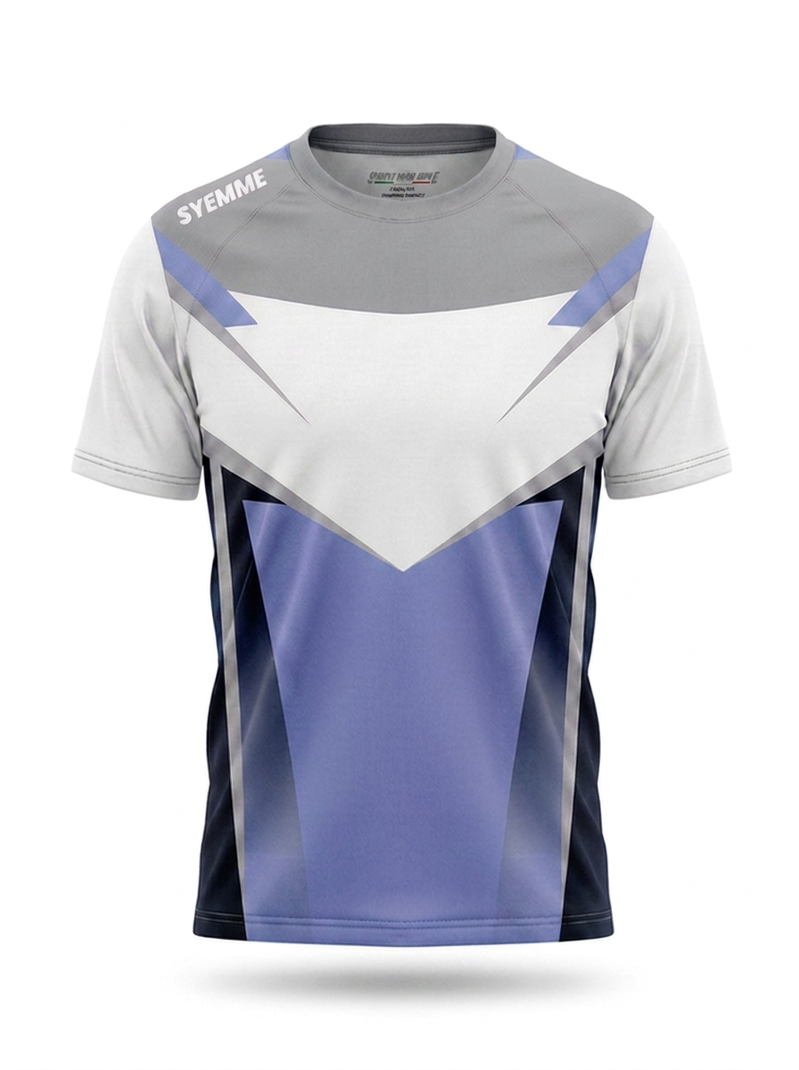 syemme t-shirt padel sublimatico grigio / viola - foto 1