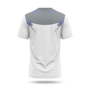 T-shirt padel sublimatico grigio / viola