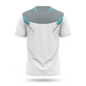 T-shirt padel sublimatico grigio / celeste