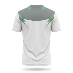T-shirt padel sublimatico grigio / verde