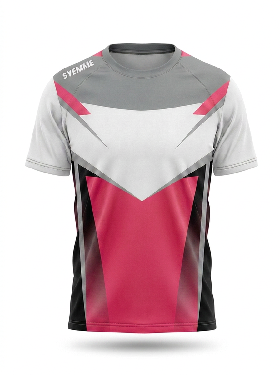 syemme t-shirt padel sublimatico grigio / rosso - foto 1