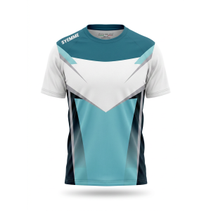 T-shirt padel sublimatico turchese / turchese