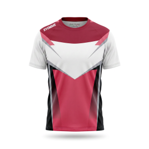 T-shirt padel sublimatico rosso / rosso