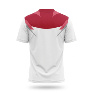 T-shirt padel sublimatico rosso / rosso