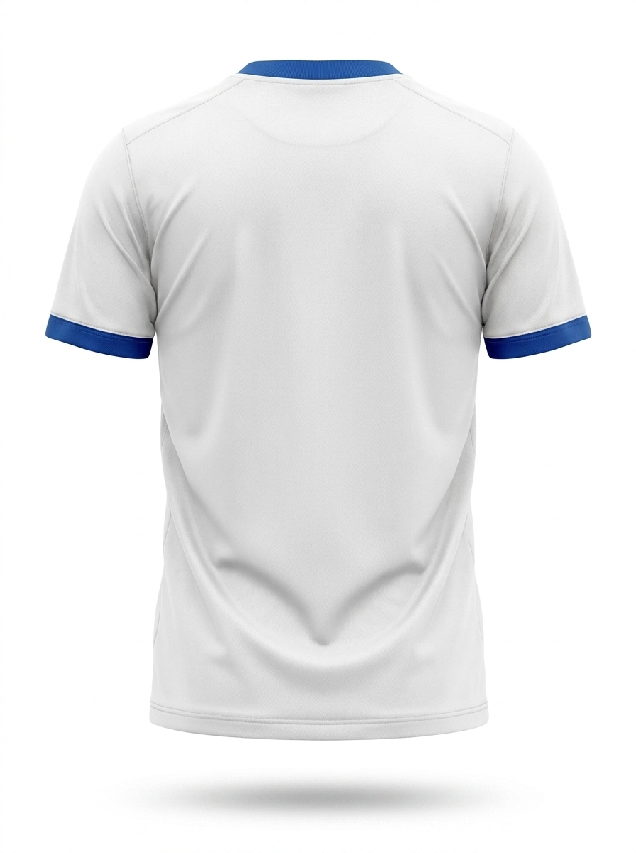 syemme t-shirt sportiva calcio bianco / blu royal - foto 2