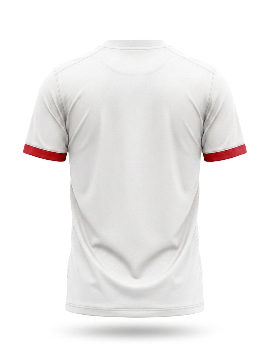 syemme t-shirt sportiva calcio bianco-rossa - foto 2