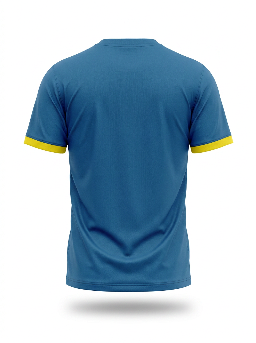 syemme t-shirt sportiva calcio blu royal-giallo - foto 2