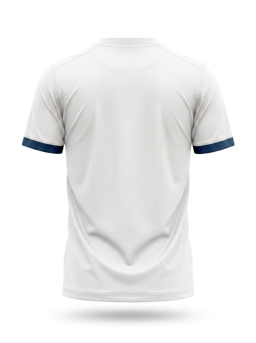 syemme t-shirt sportiva calcio bianco-blu navy - foto 2
