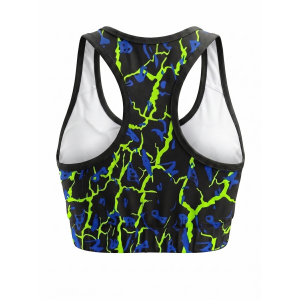 Top running donna nero sublimatico