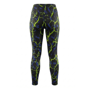 Collant running donna nero sublimatico