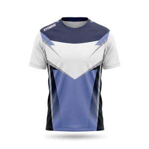 T-shirt padel sublimatico azzurro / blu